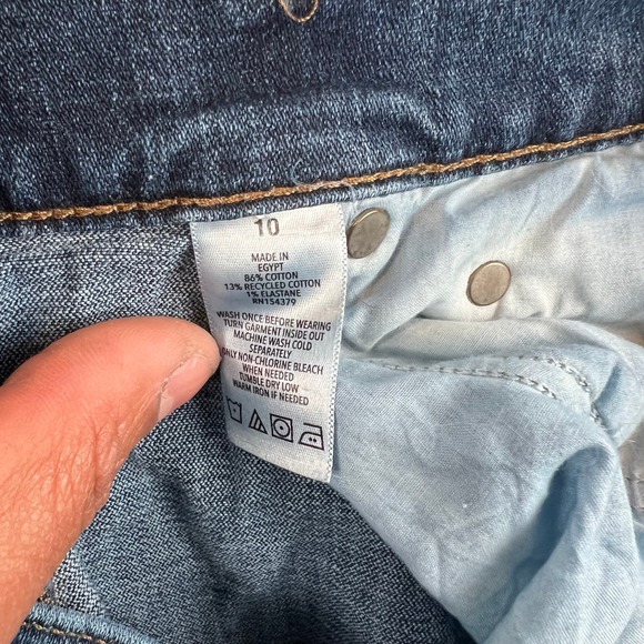 Aeropostale High Rise Flare Jeans Dark Wash Denim Comfort Stretch Size 10 - Picture 4 of 11